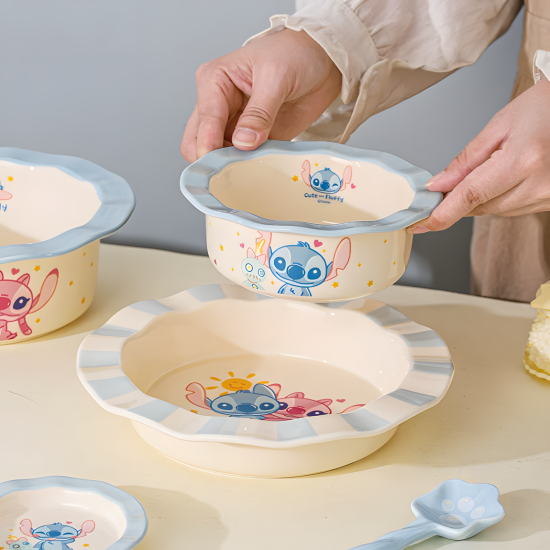 Stitch Porcelain Set 6 Pcs